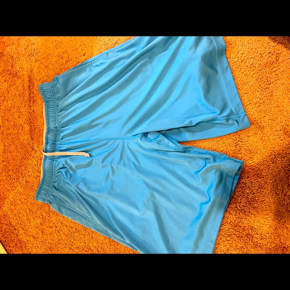 Nike dry fit men’s large athletic baby blue shorts